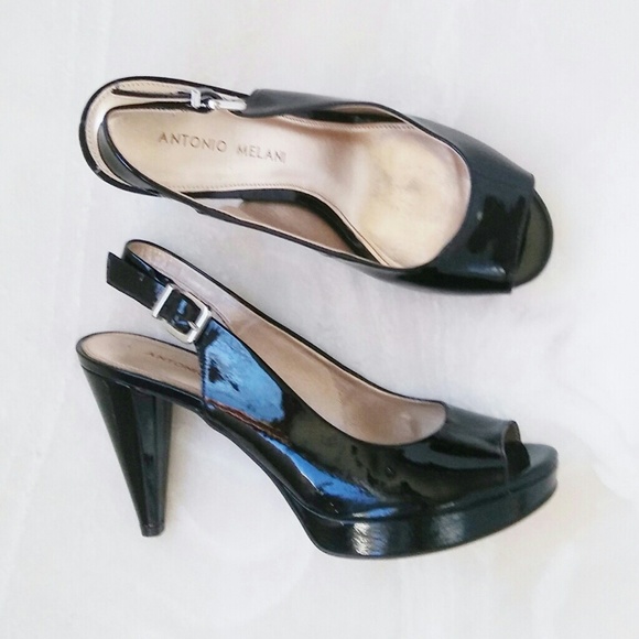 ANTONIO MELANI Shoes - Antonio Melani Black Patent Platforms